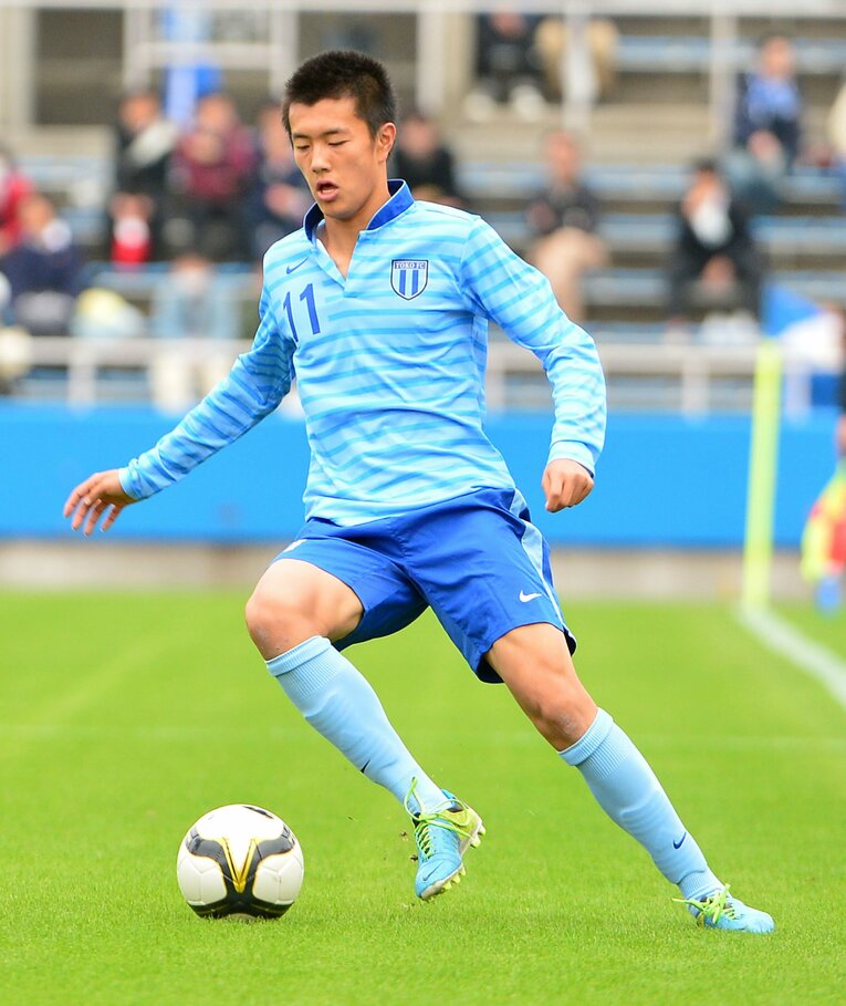 桐光学園高校時代の小川航基（2013年、当時高1）©︎日刊スポーツ/AFLO