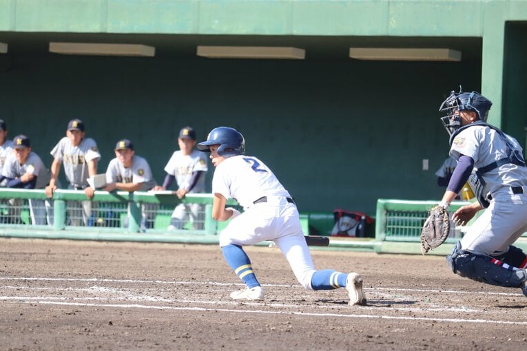 バントやスチールなど聖光学院の「お家芸」でもある小技が光った東北大会　©Genki Taguchi