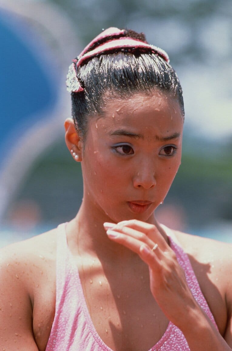 1988年ソウル五輪、1992年バルセロナ五輪に出場した小谷実可子（1987年撮影）　©AFLO