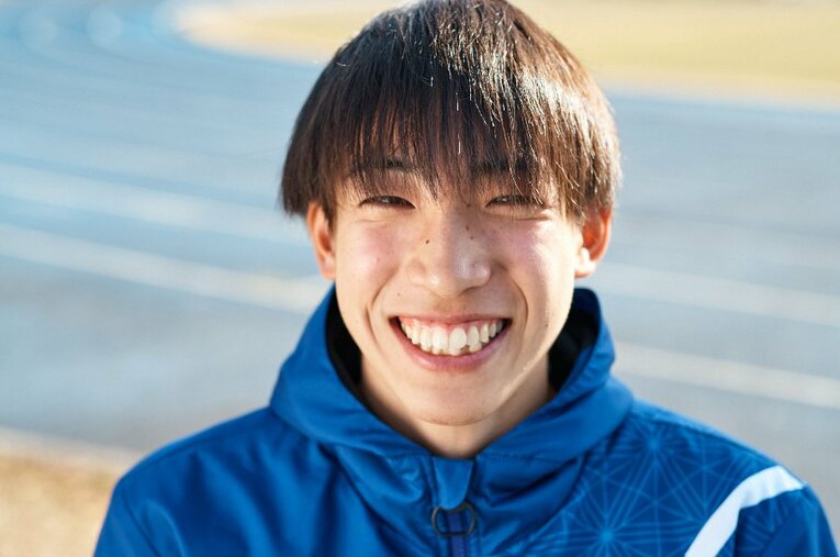 日本の中長距離界の顔になった三浦龍司。その素顔はあまり知られていない。 ／ photograph by Ichisei Hiramatsu