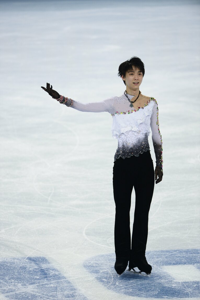 ソチ五輪での羽生結弦の演技　©JMPA