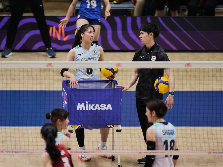 バレーボールネーションズリーグ 韓国戦　©︎Yuki Suenaga