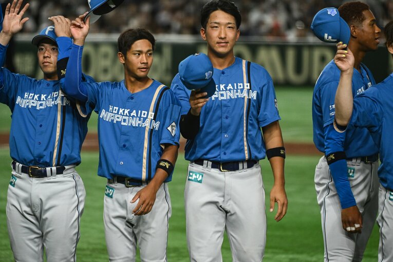 好ゲームを演じた日本ハムの若手選手　©Nanae Suzuki