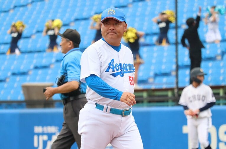 青学大の中野コーチ　©Genki Taguchi