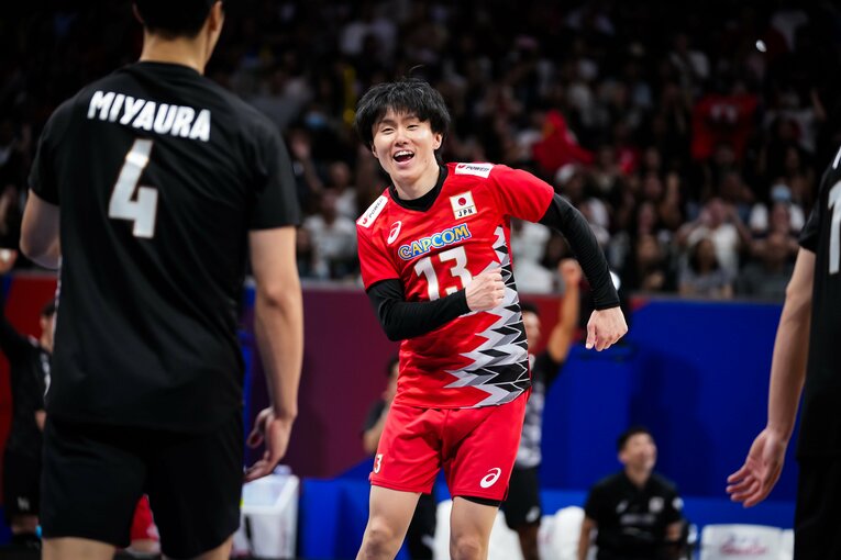 小川智大（VNLアメリカ戦）　©︎Volleyball World