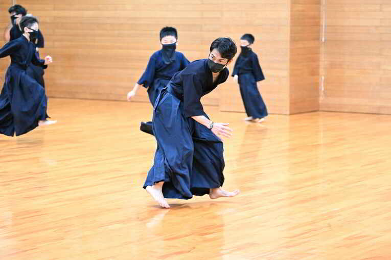 剣道着での鬼ごっこというユニークな稽古も　©Keiji Ishikawa