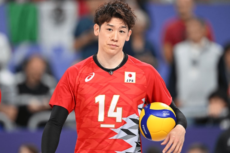 柳田将洋は石川祐希の現状を慮ったが、「プレー自体はそこまで悪くない」と期待を寄せる　©Kaoru Watanabe/JMPA