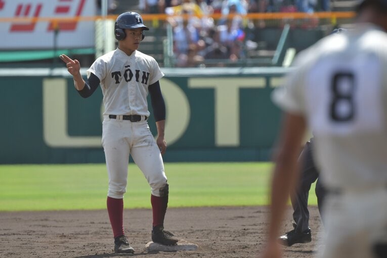 大阪桐蔭時代の根尾昂（2018年）©︎Hideki Sugiyama