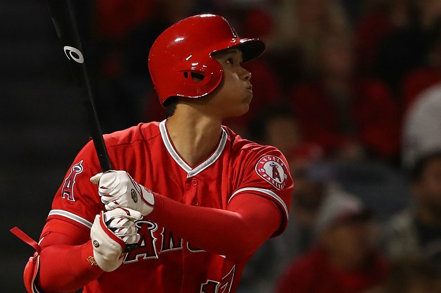 大谷翔平、3戦連発のゴジラ超え!本人納得の“スプラッシュ・ショット”。<Number Web> photograph by Getty Images
