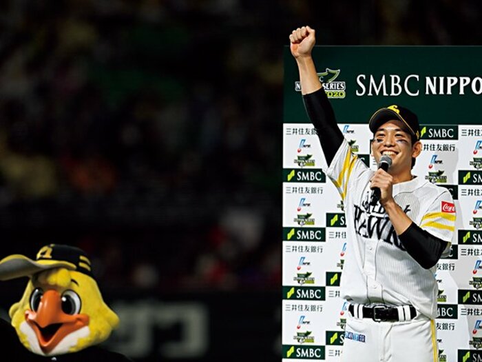 栗原陵矢「“選球体”で打て！」～MVPの素顔～＜Number Web＞ photograph by Naoya Sanuki