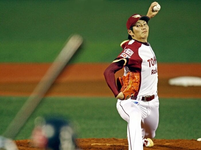 パ・リーグ新人王争いの本命!?楽天・塩見貴洋の2つの武器とは。<Number Web> photograph by NIKKAN SPORTS