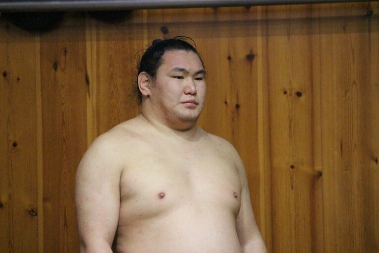 稽古中の豊昇龍　©Number Web