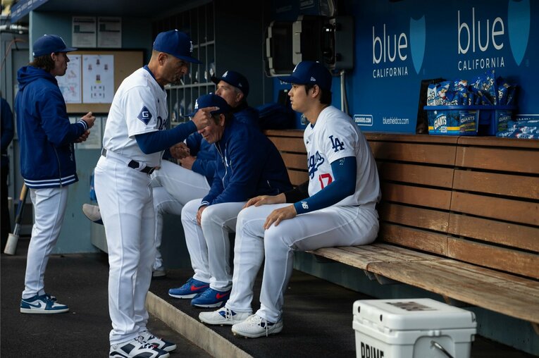 【翔平の英語でコミュニケーション】ドジャースタジアムでの表情　©Nanae Suzuki