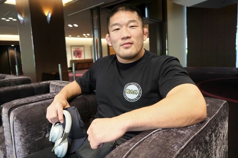 大会翌日にインタビューに答えた石井　©Norihiro Hashimoto