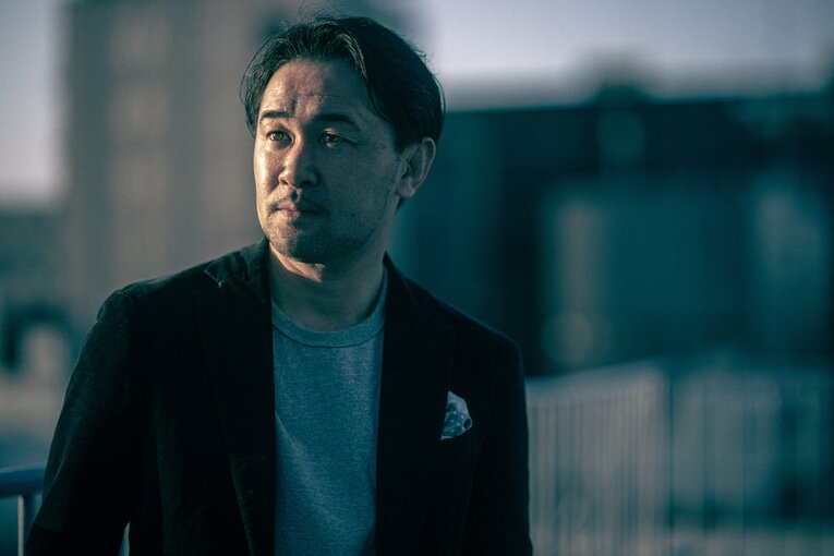 5月6日の井上尚弥vsネリ戦を前に、Numberのインタビューに応じた山中　©Takuya Sugiyama