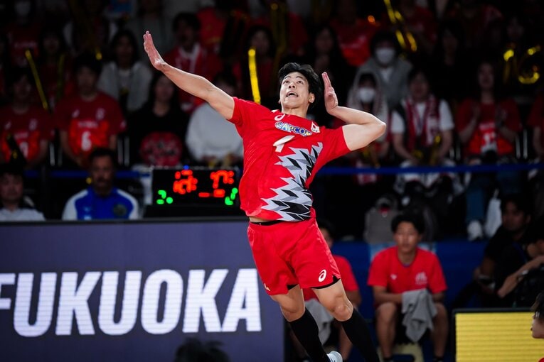 宮浦健人（VNLポーランド戦）　©︎Volleyball World