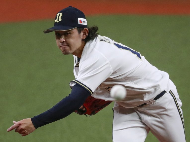 キャップから伸びる襟足がトレードマークにもなりつつあった宮城　©︎KYODO