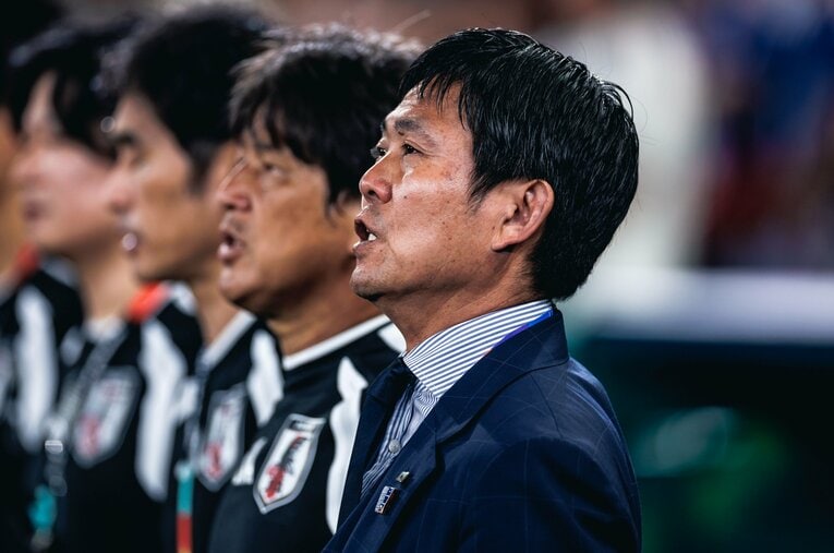 オランダに引き分け、チュニジアに大勝したサッカー日本代表・森保一監督。W杯直前に語っていたこととは… ／ photograph by Kiichi Matsumoto/JMPA