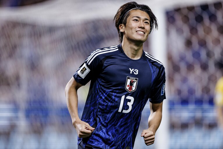 オーストラリア戦でチームを救った中村敬斗　©Kiichi Matsumoto