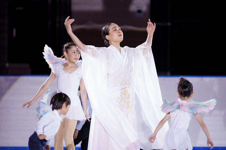 「MAO RINK」オープニングイベントに登場した浅田真央　©Kiichi Matsumoto