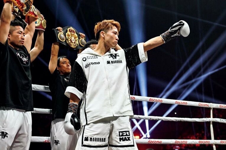 話題となったアウトボクシングについて、井上は「いつでもできる」と語る　©Hiroaki Finito Yamaguchi