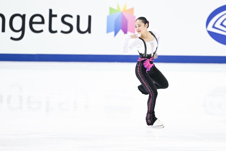 2023年全日本選手権、島田麻央の演技　©︎Asami Enomoto