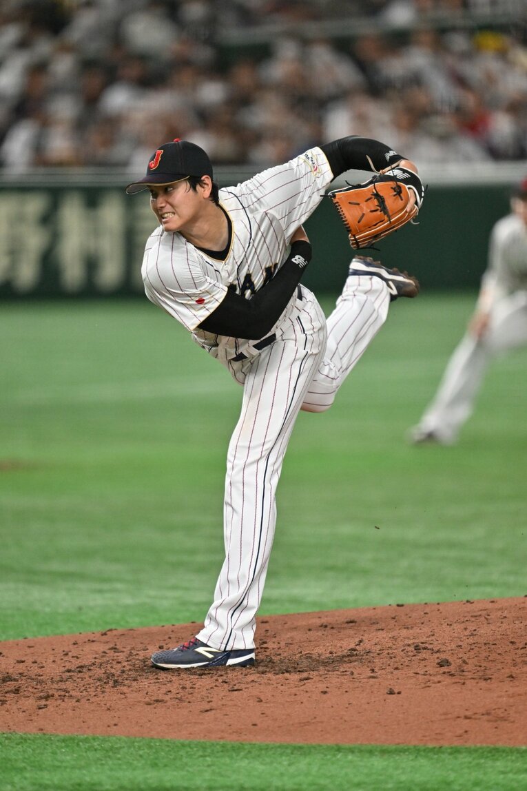 準々決勝イタリア戦での大谷　©Naoya Sanuki