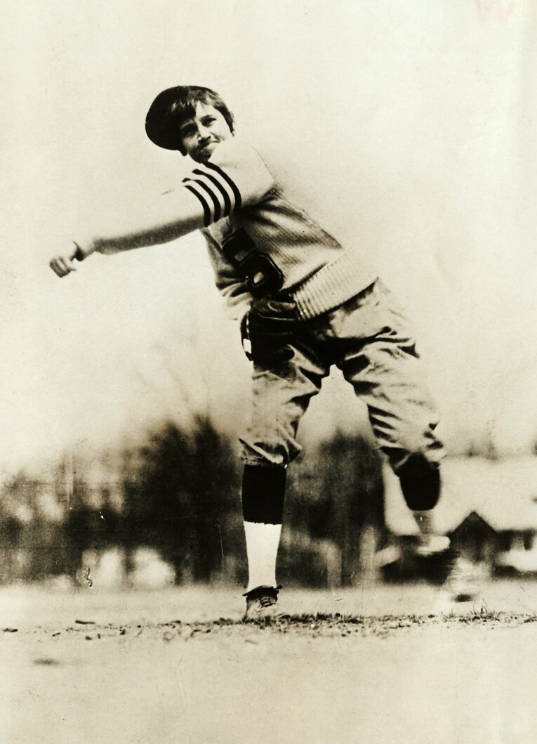 ベーブ・ルースから三振を奪った女性投手、ジャッキー・ミッチェル　©Getty Images