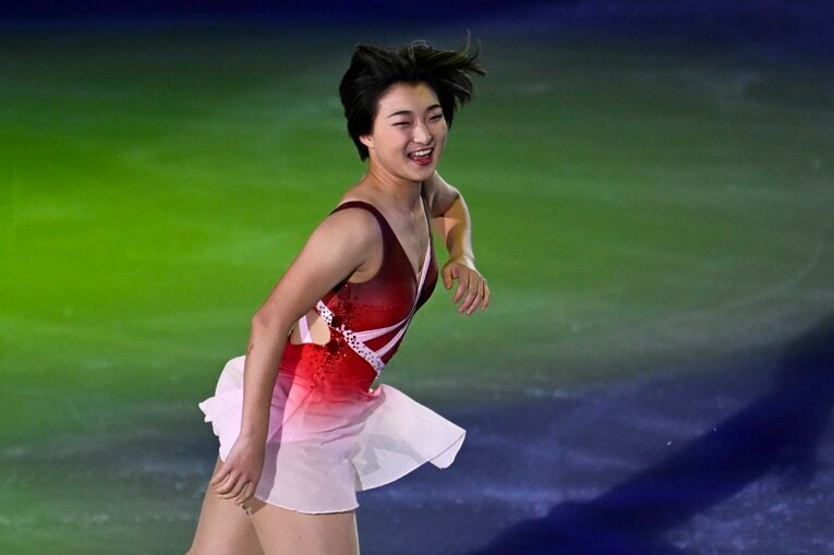 エキシビション「Love　shack」。競技でのプログラムとは打って変わって“ノリノリ”な楽曲となっている　©Asami Enomoto