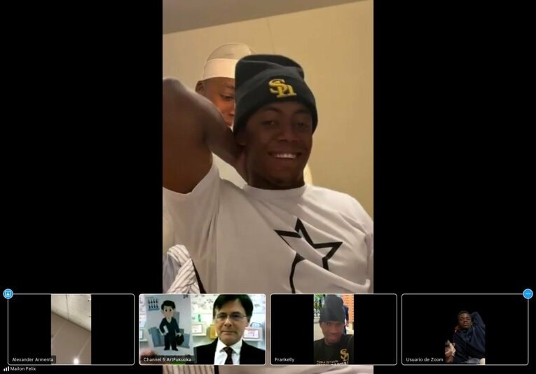 日本語授業風景　写真：球団提供