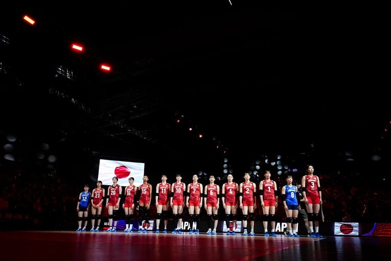 VNL韓国戦　©︎Volleyball World