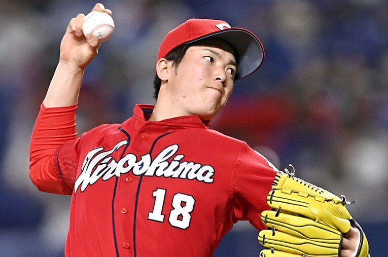 1年目から2ケタ勝利を挙げた森下暢仁。カープにとって大きな希望となった ／ photograph by Kyodo News