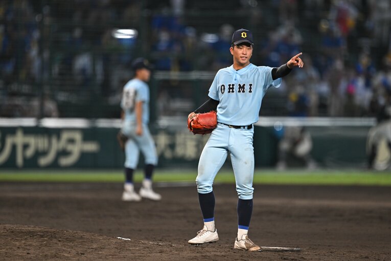 【3回戦・対海星戦】二番手・星野の好リリーフ　©Nanae Suzuki