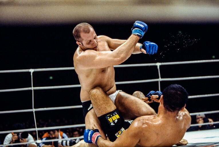 ヒョードルの強烈なパウンド