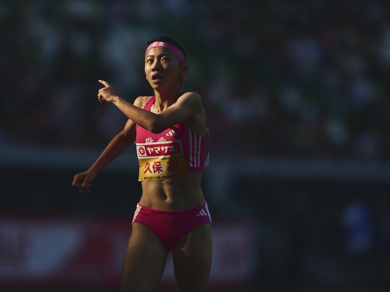 【2025日本選手権】日本選手権での久保　©︎Yuki Suenaga