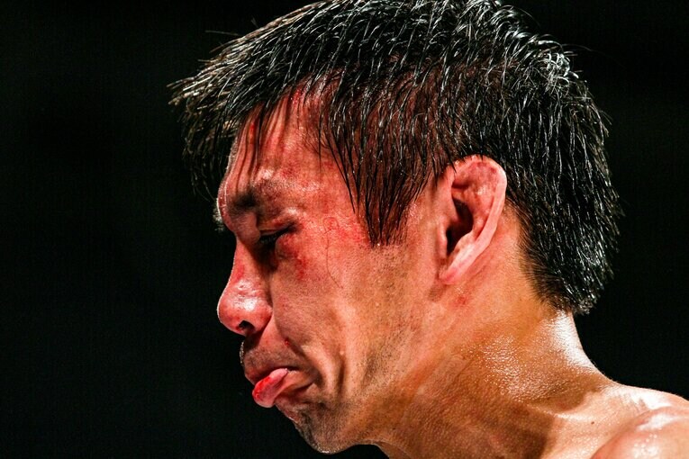 ドロー決着後の大石　©Susumu Nagao