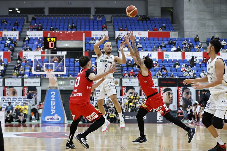 2012年からブレックスでプレーしている遠藤は、今年でチーム在籍は13年目　©B.LEAGUE