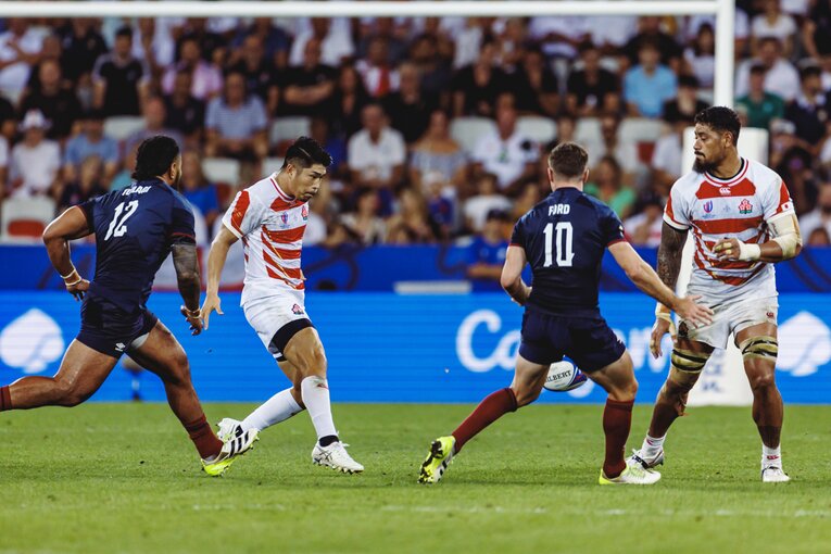 松田力也（2023年ラグビーW杯イングランド戦）©︎Kiichi Matsumoto