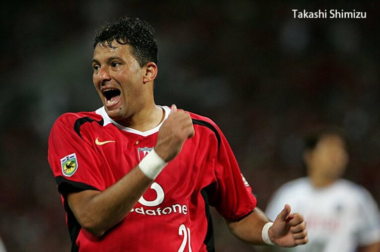 浦和時代のワシントン　©Sports Graphic Number