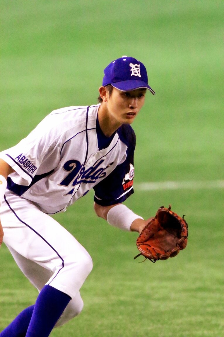 2016年、東農大北海道オホーツク3年のときの周東（2／3枚）　©AFLO