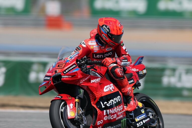 ドゥカティワークスでテストに臨んだマルケスの走り　©Satoshi Endo