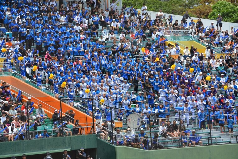 沖縄尚学vs.エナジック。全国高校野球選手権・沖縄大会決勝　©Takarin Matsunaga