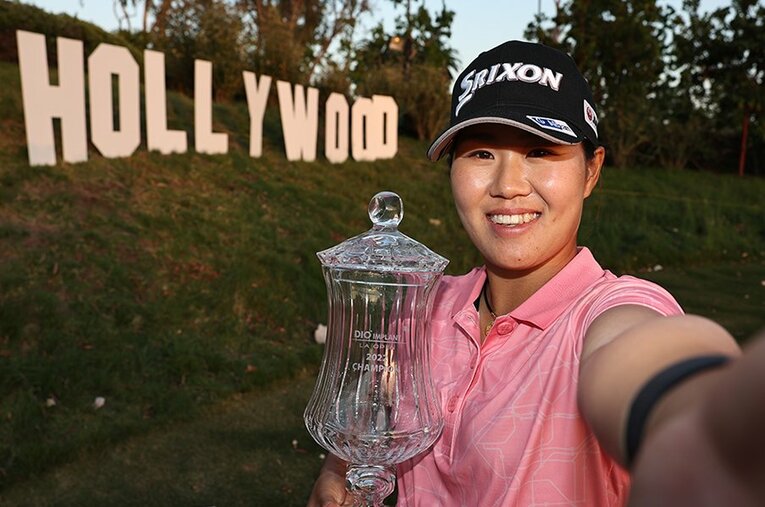 LAオープンで米ツアー6勝目を挙げた畑岡奈紗。2018年以来となるLAの地での戦いで圧巻のゴルフを見せた ／ photograph by Getty Images