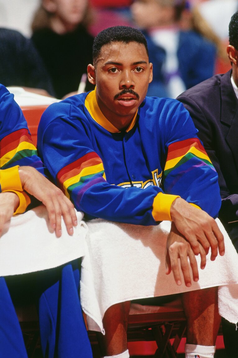 NBAデンバー・ナゲッツ時代（1990年）©Scott Cunningham/NBAE via Getty Images