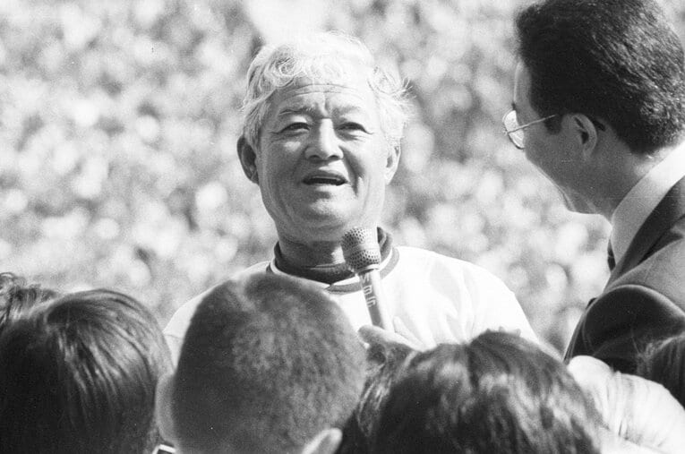 池田高校を率い、3度の甲子園優勝を果たした蔦文也監督 ／ photograph by 日刊スポーツ／アフロ