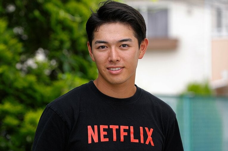 清原和博の長男で、現在は慶應大4年の正吾。NumberWebのロングインタビューに応じた（前編） ／ photograph by Shigeki Yamamoto