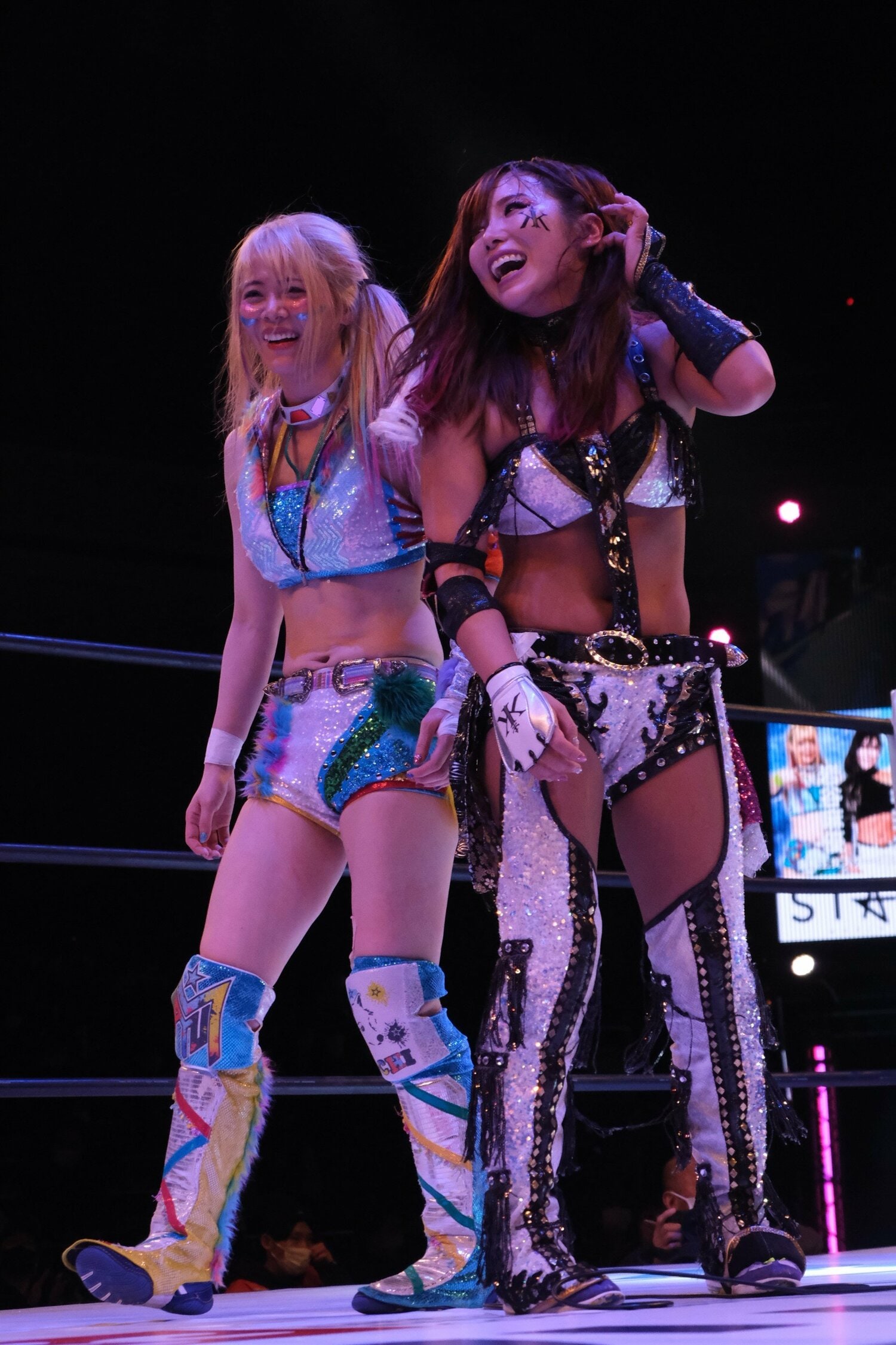 息の合ったコンビネーションを見せたKAIRIと岩谷