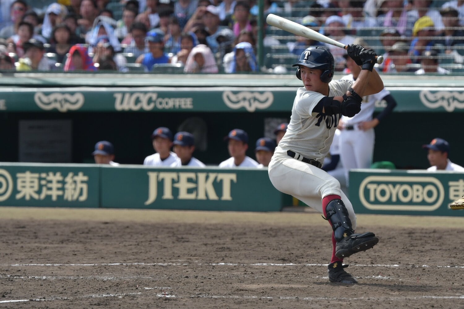 大阪桐蔭時代の青地 ©Hideki Sugiyama