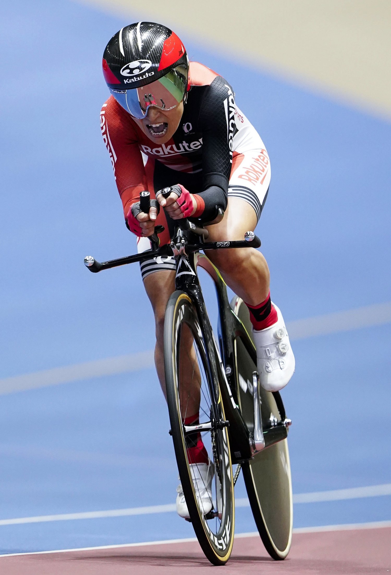 全日本トラックの女子500mTTで優勝した杉浦(2020年11月)©︎KYODO