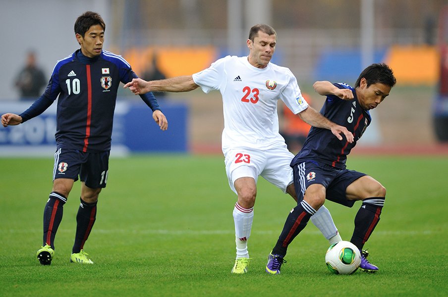 香川と長友はザックジャパンで縦関係を構築した ©Takuya Sugiyama